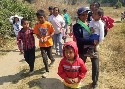 The Families Visited the Land Where Their Homes Will Be Built!